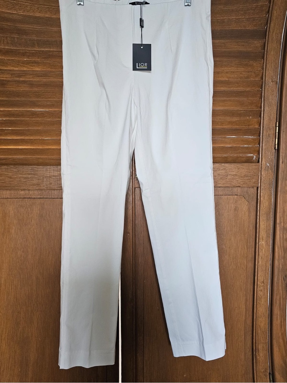 Lior Women's Cream Straight-Leg Dress Pants